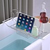 Bathtub Tray Caddy,Expandable Bathtub Shower Caddy,Adjustable Organizer Tray for Bathroom,Luxury