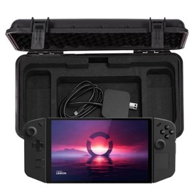 Luck&Link Carrying Case for Legion Go, Hard Professional Waterproof Legion Go Carrying Case for Legion Go, Controller, Small Docking Station & Other Accessories AC Charger Storage Case, black, Modern
