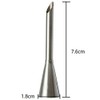 VNDEFUL 2PCS Cream Icing Piping Nozzle Tip Stainless Steel Nozzle