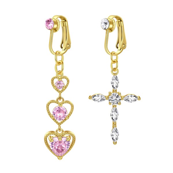 MODRSA Fake Belly Button Piercing Clip on Belly Button Rings