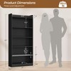 Yaheetech 6-Tier Open Bookcase and Bookshelf, Modern Simple Floor Standing