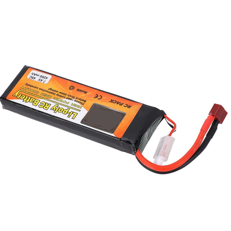 Drone Lithium Battery 7.4v 4200mah 45C 2S Lipo Battery with