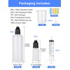 Furuising 8Pcs 100ml Plastic Dropper Bottle, Empty Squeezable Dropper Bottles,