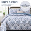 Menghomeus White Quilt Set Queen Boho Bedspread Coverlet Set 3