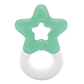 Dentistar Cooling Teething Ring Set of 1 - Teething Ring Baby from 3 Months - Cooling Teething Aid and Teething Toy for Babies and Toddlers - BPA Free - Mint