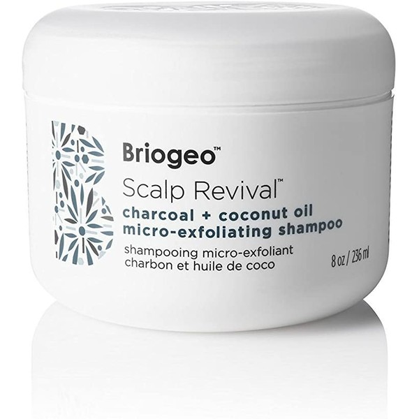 Briogeo Scalp Revival Charcoal and Coconut Oil Micro-Exfoliating Shampoo - Scalp Scrub Treatment to Soothe a Dry, Flaky, Itchy Scalp, 8 Ounces