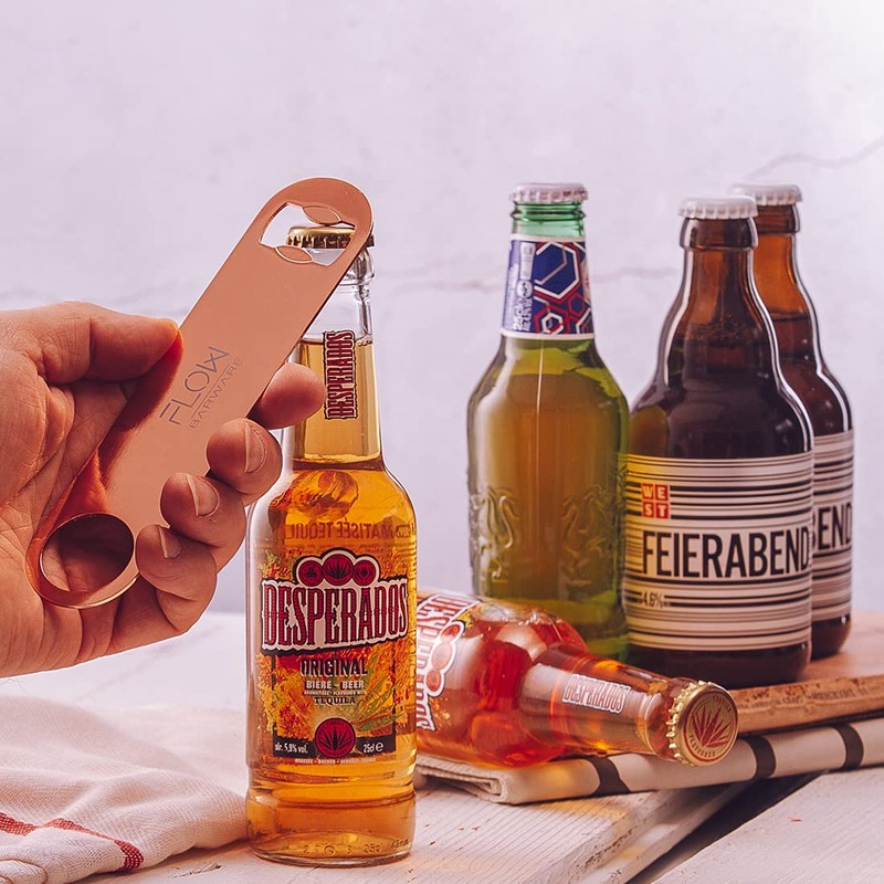 FLOW Barware Bar Blade, 18cm Copper Bottle Opener | Heavy