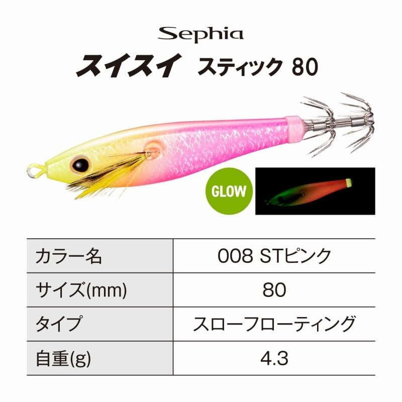 Shimano Sutte Sepia Swiss Stick 80 QS-X80X 008 ST Pink