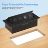 Pop Up Power Strip with USB C Ports, Recessed Power