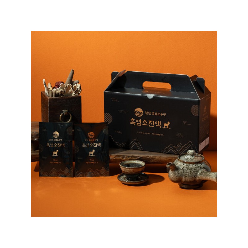 설산흑염소농장 흑염소진액 70ml 120포 Black Goat Extract 70ml 120 Packs