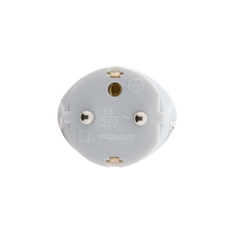 Inconnu Socket Adaptor M France/F Italy, White