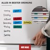 MrMag® 50 magnetic strips for labelling, colourful, whiteboard magnets, 75