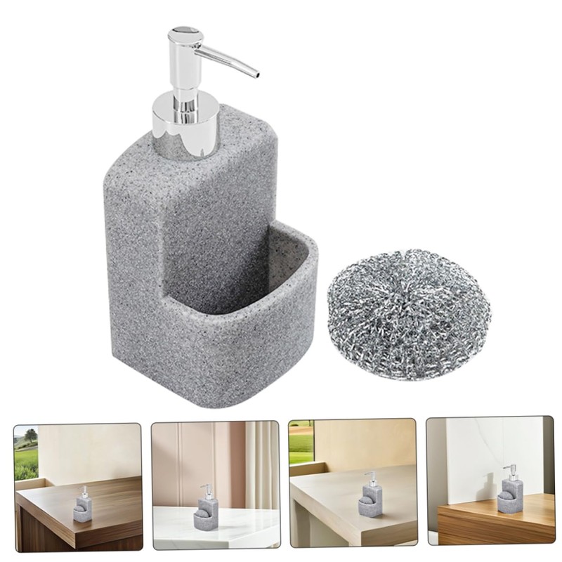 MAGICLULU Kitchen Soap Dispenser Sponge 1 Dish Soap Dispenser Pump