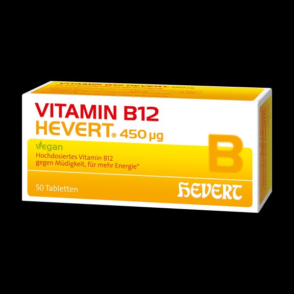 HEVERT Vitamin B12 Hevert 450 µg, 50 St. Tabletten Hevert-Testen