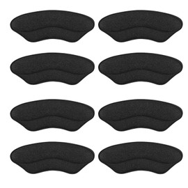 Makryn Foam Heel Pads for Shoe That are Too Big Inserts Heel Grips, Back of Heel Cushions Protectors Liner Heel Slip Pads,Blisters,Filler for Loose Shoe (Black)