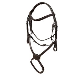 STARLIGHT BASIC GRACKLE LEATHER BRIDLE WITH REINS SIZE FULL -SHET BLACK AND BROWN (Cob, Brown)