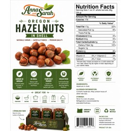 Anna and Sarah Oregon Large Hazelnuts in Shell Box, 10 Lbs (160 Oz)