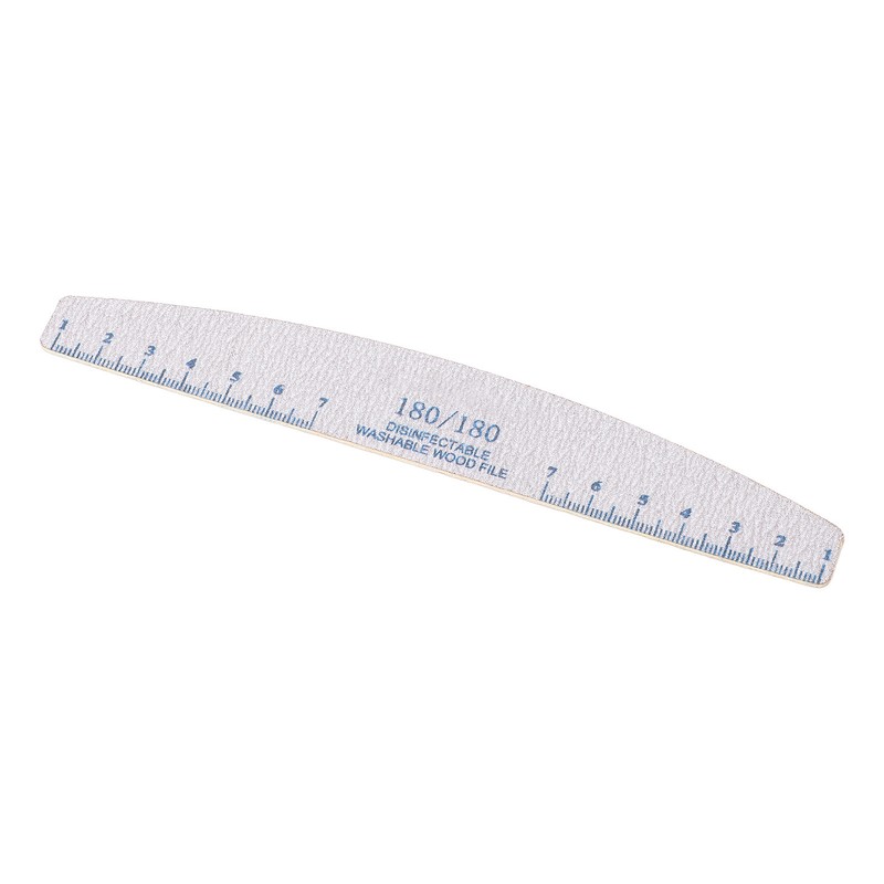 50PCS 180/180 Grit Nail File Reusable Washable Professional Nail Care