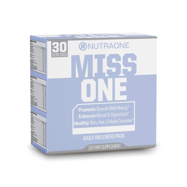 MissOne Daily Vitamin Packs for Women by NutraOne – Women’s Daily Vitamins and Supplements Regimen (30 Day Supply)