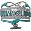 Gymnastics Gift Bundle – Drawstring Bag, Charm Bracelet, Earrings, Scrunchie