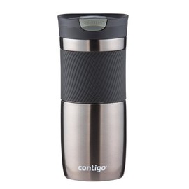 Contigo Snapseal Byron Vacuum-Insulated Stainless Steel Travel Mug, 16 Oz, Gunmetal
