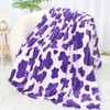 Lightweight Purple Blanket Girls Gifts Decor Stuff Toys Dark Purple