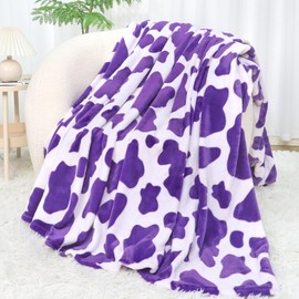 Lightweight Purple Blanket Girls Gifts Decor Stuff Toys Dark Purple Lavender Fleece Blankets Plush Cozy Soft Throw Blanket for Bed Couch