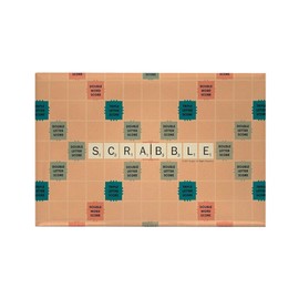 CafePress Scrabble Tiles Rectangle Magnet, 3"x2" Refrigerator Magnet