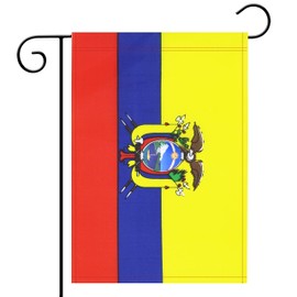Garden Flag Ecuador Ecuadorian Garden Flag,Garden Decoration Flag,Indoor and Outdoor Flags,Celebration Parade Flags,Anniversary Celebration, National Day,Double-Sided.