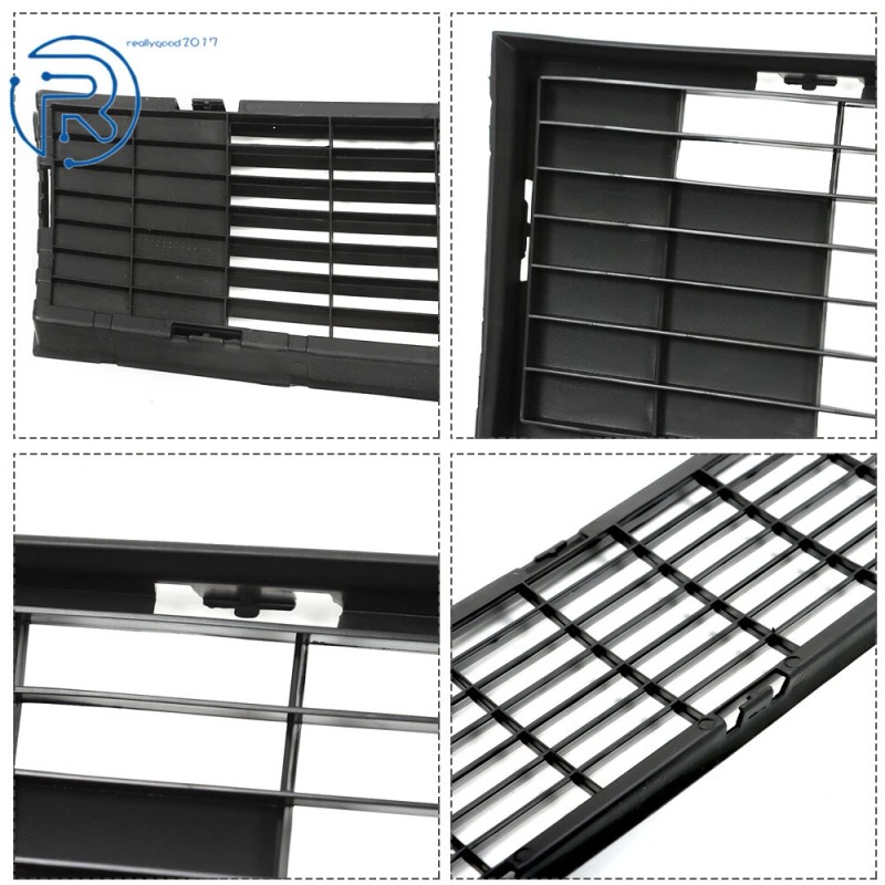 netuera Front Upper+Lower Grille Gloss Black Grill For 2011-2015 Ford