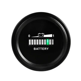 NinE-ROnG LED Battery Indicator Meter Gauge - Lead Acid 12V to 72V, Monitor Battery Level & Capacity for Golf Cart, Forklift, Star Car, Club Car
