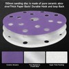 STEBRUAM 50pcs 150mm Sanding Discs 400 Grit 15 Holes Hook