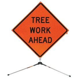 Notch Equipment Tree Work Ahead Sign only (36")