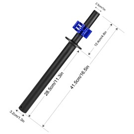 Forearm Strengthener & Forearm Exerciser, Wrist Exerciser Bar with a Barbell Clamps, Wrist Curl and Rotation Strength Trainer, Ideal for Grip Strength, Forearm Muscle Building (for 1" Plates)