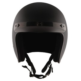 Detour Helmets D.O.T. Flat Black 3/4 Lightweight Helmet for Motorcycle Riders with Removeable Visor (L, Flat Black)