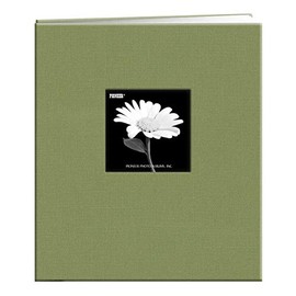 Pioneer Photo Albums 8 1/2 x 11-Inch Postbound Frame Cover Memory Book, Sage Green - MB-811CBFSAGE