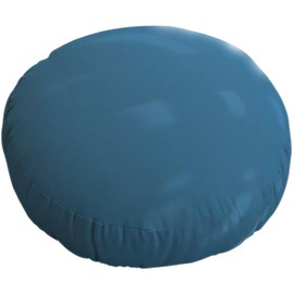 AYO Round Cushion, Body Pillow, Marshmallow, Zabuton, Mochi Cushion, Soft, Stylish, Large, Large, Diameter Approx. 15.7 inches (40 cm), Navy)
