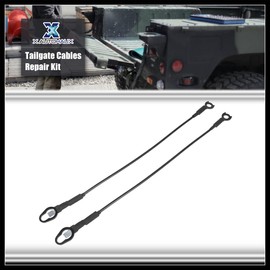 Hihaha Pair Rear Tailgate Cables Lift Gate Support Straps Pickup for Dodge for Ram 1500 2500 3500 55276074AC Durable Material