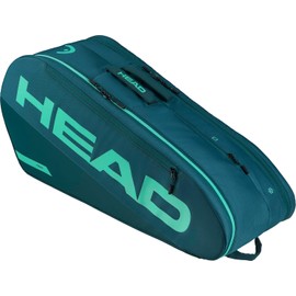 HEAD Tour - Bolsa para raqueta M (6R) - Capacidad para 6 raquetas, tecnología CCT+ de control climático, 2 compartimentos principales, bolsillo para zapatos y sistema de transporte de mochila