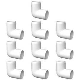 ‌letsFix 90 Degree PVC Fittings 3/4 Inch (10-Pack), Furniture-Grade, Heavy-Duty Pipe Connectors for Plumbing, DIY Projects, and Home Furniture Assembly, Compatible with 3/4" Schedule 40 PVC Pipes‌
