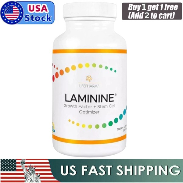 Branded 1 AUTHENTIC LifePharm Laminine Supplement 120 Capsules Total -