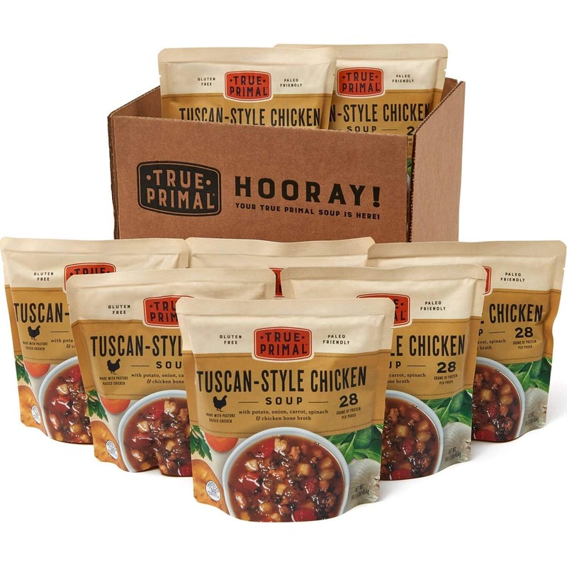 True Primal Tuscan-Style Chicken Soup 8-pack, Ready to eat, Gluten