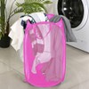 Larpur Popup Laundry Basket, Collapsible Portable Mesh Clothes Washing Laundry