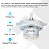 MECCANIXITY Slow Speed Motor JS-50T D-Shaft Gear Electric Motor, 12V