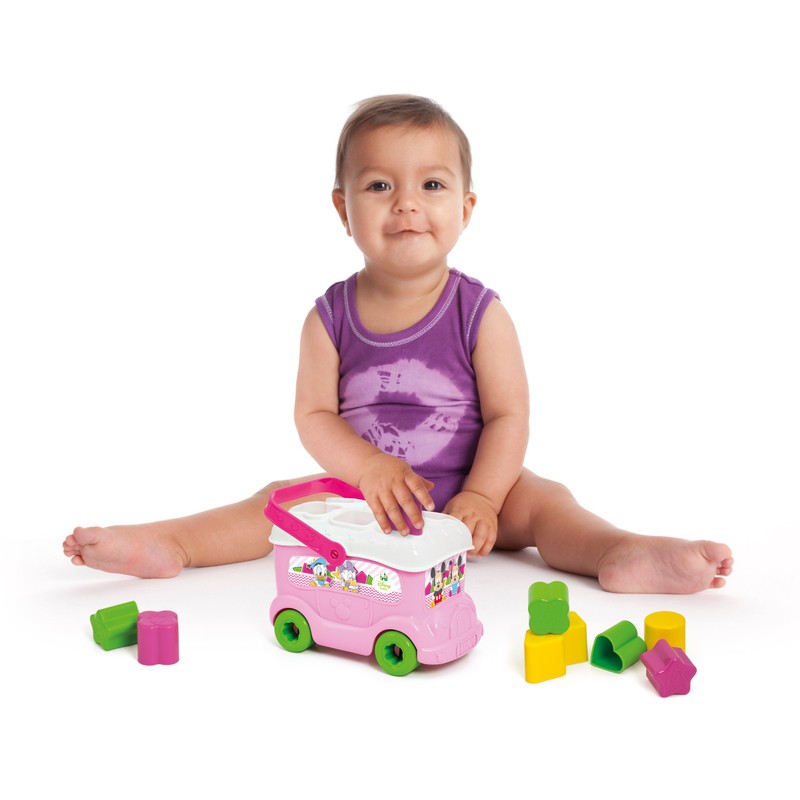 Clementoni 14395.5 Sorting Bus with 9 Colourful Shapes