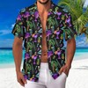 LESOCUSTOM Neon Shirts for Men Glow Party Button Up Shirts