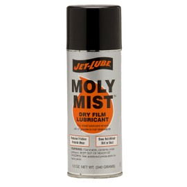 Jet-Lube Moly-Mist Specialty Oilfield Dry Film Lubricant, 12 oz Aerosol