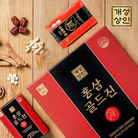Gaeseong Merchant Hongsam Gold Jin 50ml x 30 pouches x 4 boxes (120 pouches total) + 4 gift shopping bags / 개성상인 홍삼골드진 50ml 30포 x 4박스(총 120포) + 선물용쇼핑백 4개증정