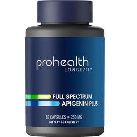 ProHealth Full Spectrum Apigenin Plus | 60 Capsules | Plant-Derived Apigenin with Parsley & BioPerine® for NAD+ Support, Sleep & Healthy Aging | USA Manufactured, Triple Lab Tested