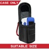 Fingertip Pulse Oximeter Case with Carabiner, Black Nylon Carrying Pouch,